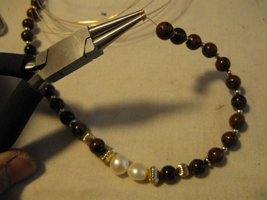 Joe Rushing's Obsidian Dangle Ladder Necklace - , Classic Wire Jewelry, Wire Wrapping, Wrapping, Wire Wrapping Jewelry, Using Beads and Pearls