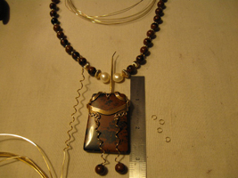 Joe Rushing's Obsidian Dangle Ladder Necklace - , Classic Wire Jewelry, Wire Wrapping, Wrapping, Wire Wrapping Jewelry, Using Ruler to measure