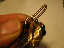 Joe Rushing's Obsidian Dangle Ladder Necklace - , Classic Wire Jewelry, Wire Wrapping, Wrapping, Wire Wrapping Jewelry, Making Gold Filled Wire Bail