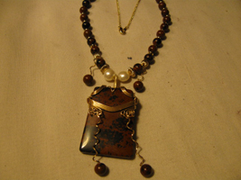Joe Rushing's Obsidian Dangle Ladder Necklace - , Classic Wire Jewelry, Wire Wrapping, Wrapping, Wire Wrapping Jewelry, Completed Obsidian Pendant