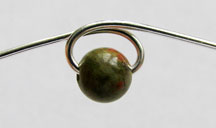 Albina Manning's Beaded Jump Rings - , Findings & Components, Toggles & Clasps, Earwire & Headpin, Jump Rings, Jump Ring, Making Jump Rings, Continue bending the wire ends towards each othe