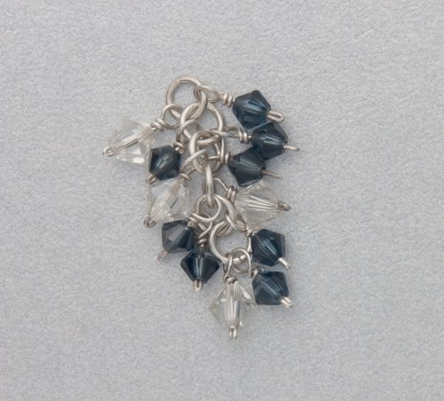 Kylie Jones's Crystal Burst Earrings - , Chain Maille Jewelry, Making Chain, Chain Making , Loops, Wire Loop, Wrapped Wire Loop, 
