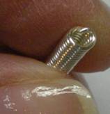 Judy Larson's How to Make a Wire Coil and Bead - , Classic Wire Jewelry, Coiling, Coiling Wire, Wire Coiling, Findings, Clasps, Components, Wire Wrapping, Wrapping, Wire Wrapping Jewelry, Tucked end into coil
