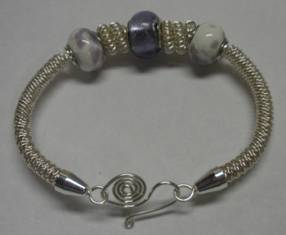 Judy Larson's How to Make a Wire Coil and Bead - , Classic Wire Jewelry, Coiling, Coiling Wire, Wire Coiling, Findings, Clasps, Components, Wire Wrapping, Wrapping, Wire Wrapping Jewelry, Coil bracelet
