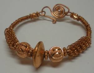 Judy Larson's How to Make a Wire Coil and Bead - , Classic Wire Jewelry, Coiling, Coiling Wire, Wire Coiling, Findings, Clasps, Components, Wire Wrapping, Wrapping, Wire Wrapping Jewelry, Coil copper bracelet