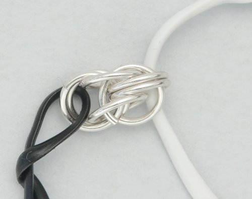 Kylie Jones's Full Persian chain maille earrings with bright crystals. - , Chain Maille Jewelry, Making Chain, Chain Making ,  remain inside the original 2 rings from step 1.