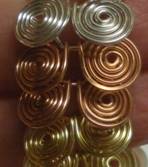Judy Larson's Coiled Wire Jewelry Series Part 2 - Egyptian Coil Bracelet - , Contemporary Wire Jewelry, Coiling, Coiling Wire, Wire Coiling, Loops, Wire Loop, Wrapped Wire Loop, Spirals, Wire Spiral, Spiral Wire Wrap, Wire Wrapping, Wrapping, Wire Wrapping Jewelry, Connected wire components
