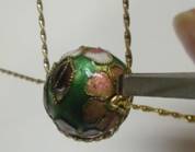 Judy Larson's Coiled Wire Jewelry Series  Part 3 - Focal Bead Bracelet - , Contemporary Wire Jewelry, Coiling, Coiling Wire, Wire Coiling, Loops, Wire Loop, Wrapped Wire Loop, Spirals, Wire Spiral, Spiral Wire Wrap, Wire Wrapping, Wrapping, Wire Wrapping Jewelry, , Using flat nose pliers