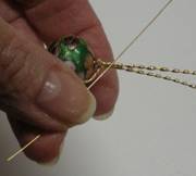 Judy Larson's Coiled Wire Jewelry Series  Part 3 - Focal Bead Bracelet - , Contemporary Wire Jewelry, Coiling, Coiling Wire, Wire Coiling, Loops, Wire Loop, Wrapped Wire Loop, Spirals, Wire Spiral, Spiral Wire Wrap, Wire Wrapping, Wrapping, Wire Wrapping Jewelry, , Securing bead