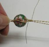 Judy Larson's Coiled Wire Jewelry Series  Part 3 - Focal Bead Bracelet - , Contemporary Wire Jewelry, Coiling, Coiling Wire, Wire Coiling, Loops, Wire Loop, Wrapped Wire Loop, Spirals, Wire Spiral, Spiral Wire Wrap, Wire Wrapping, Wrapping, Wire Wrapping Jewelry, , Securing bead