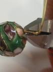 Judy Larson's Coiled Wire Jewelry Series  Part 3 - Focal Bead Bracelet - , Contemporary Wire Jewelry, Coiling, Coiling Wire, Wire Coiling, Loops, Wire Loop, Wrapped Wire Loop, Spirals, Wire Spiral, Spiral Wire Wrap, Wire Wrapping, Wrapping, Wire Wrapping Jewelry, , Using a flat nose pliers