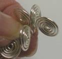 Judy Larson's Coiled Wire Jewelry Series  Part 3 - Focal Bead Bracelet - , Contemporary Wire Jewelry, Coiling, Coiling Wire, Wire Coiling, Loops, Wire Loop, Wrapped Wire Loop, Spirals, Wire Spiral, Spiral Wire Wrap, Wire Wrapping, Wrapping, Wire Wrapping Jewelry, , Adding Egyptian spiral links