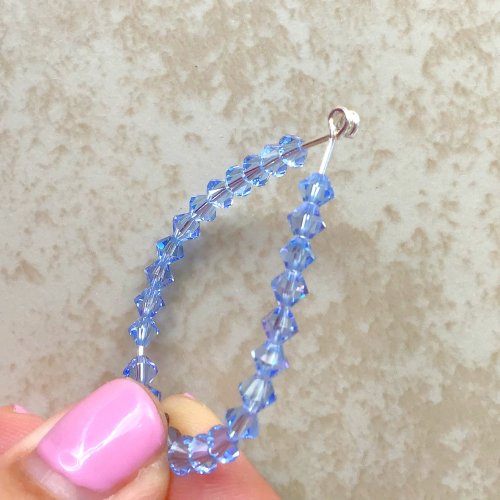 Kristal Wick's Finny Fun Earrings - , Contemporary Wire Jewelry, Loops, Wire Loop, Wrapped Wire Loop, bend the wire and shape it