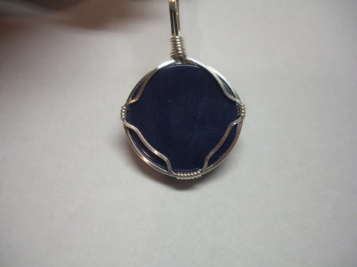 Judy Larson's Sweetheart Round Cabochon Pendant - , Classic Wire Jewelry, Wire Wrapping, Wrapping, Wire Wrapping Jewelry, cab pendant