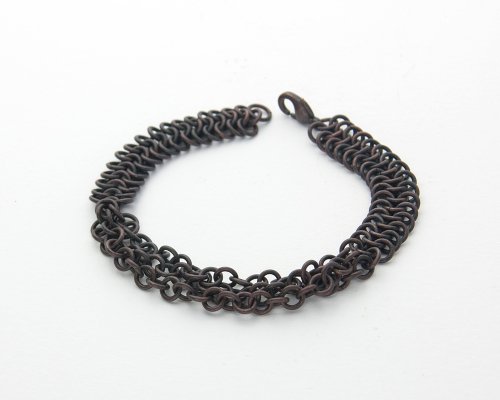 Copper Braided Chain Maille Bracelet