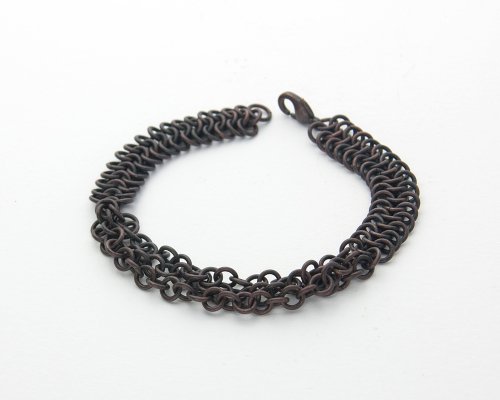 Copper Braided Chain Maille Bracelet