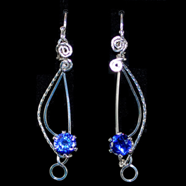 Sparkling Treble Clef Earrings