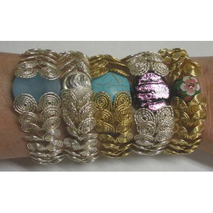 Coiled Wire Jewelry Series  Part 3 - Focal Bead Bracelet