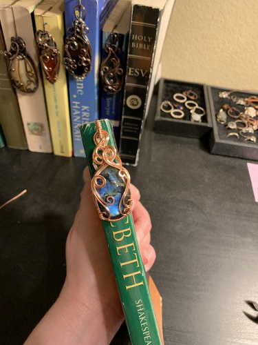 Sterling Wire Wrapped Bookmark