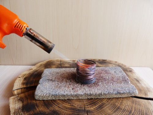 Oksana Truhan's Tips for Working with Copper - , Wire Jewelry Design, Butane Torch, Soldering, Solder, Using torch to anneal wire