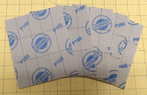 Judy Larson's Using Sanding Sponges and Papers - , Tools For Wire Jewelry, Filing, Finishing, Label each grided section
