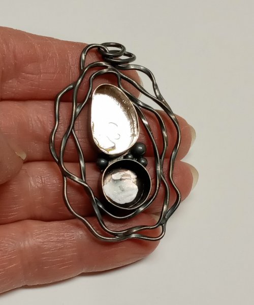 Judy Larson's Using Fun Tak as a Resist - , General Education, Oxidizing Wire, Oxidizing, Antiquing Wire, Antiquing, pull out the Fun Tak