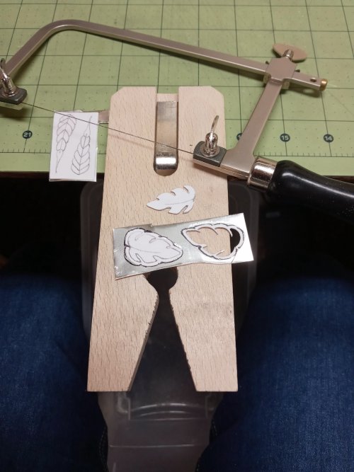 Judy Larson's Make-do Sawing Solutions - , General Education, Sawing, Saw, Wire Saw, I empty it into the pile of silver scrap 