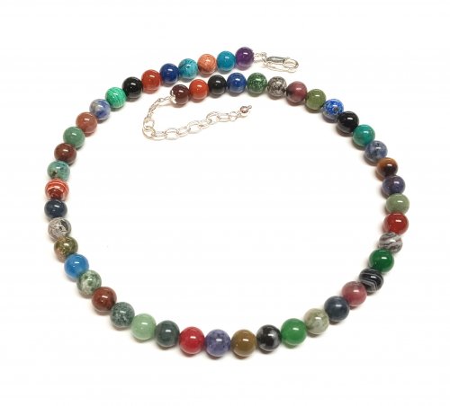 Judy Larson's Bead Soup and Small Changes - , Wire Jewelry Design, Design, insert the beads into the chain 
