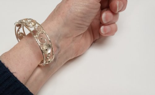 Judy Larson's Putting On and Taking Off a Cuff Bracelet - , General Education, , putting on a cuff bracelet
