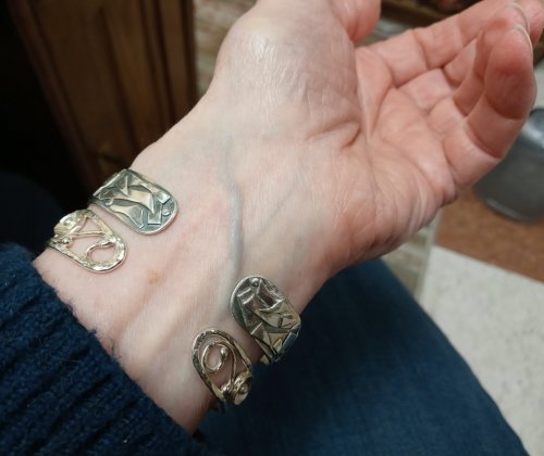 Judy Larson's Putting On and Taking Off a Cuff Bracelet - , General Education, , but not so tight as to make it difficult to put on