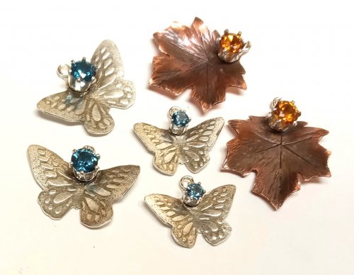 Judy Larson's Targeted Patina - , General Education, Oxidizing Wire, Oxidizing, Antiquing Wire, Antiquing, sanding, filing, polishing, patinated pendants
