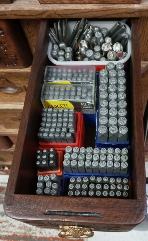 Judy Larson's Storing Your Metal Stamps - , Store Wire Jewelry, , storing metal stamps