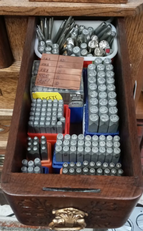Judy Larson's Storing Your Metal Stamps - , Store Wire Jewelry, , storing metal stamps