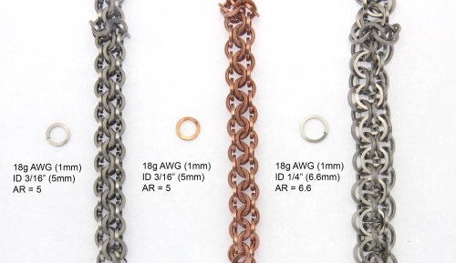 Using Square Wire Rings in Chain Maille