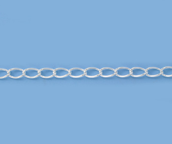 Silver Filled Curb Chain 5.25x3mm - 10 Feet