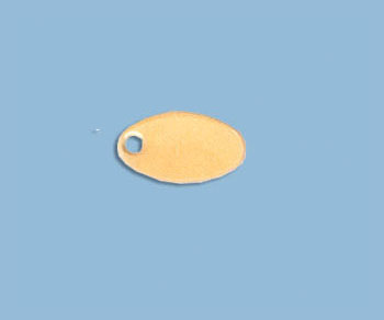 Gold Filled Chain Tags Oval 5.5x10mm - Pack of 2