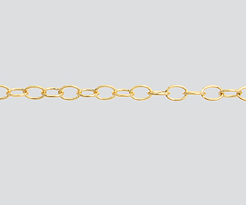 Gold Filled Cable Chain 1.7x2.45mm - 10 Feet