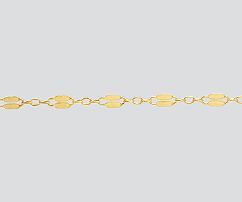 Gold Filled Dapped Long and Short Chain 2.3mm - 10 Feet