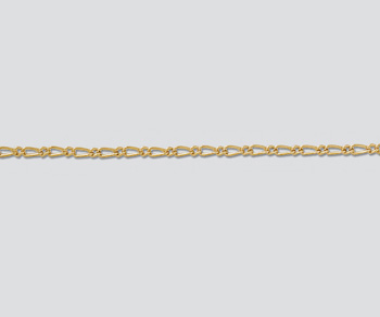 Gold Filled Figaro Chain 1.5mm - 10 Feet