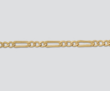 Gold Filled Figaro Chain 11.1x3.4mm - 10 Feet