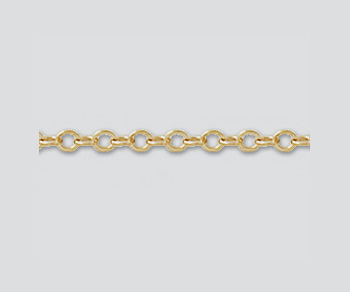 Gold Filled Flat Cable Chain 1.5mm - 10 Feet