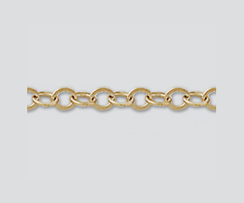 Gold Filled Flat Cable Chain 2.1mm - 10 Feet