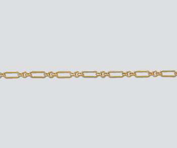 Gold Filled Long & Short Chain 6.5x2mm - 10 Feet