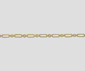 Gold Filled Long & Short Chain 6.5x2mm - 10 Feet