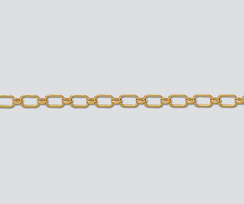 Gold Filled Long & Short Chain 6x3.4mm - 10 Feet