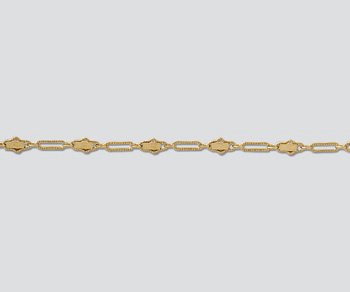 Gold Filled Oval Bar & Link Chain 5.7x2.6mm - 10 Feet
