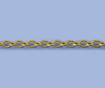 Gold Filled Oval Cable Chain 2.4x1.9mm - 10 Feet