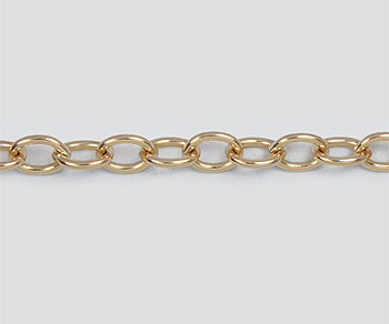 Gold Filled Oval Cable Chain 5.3x4mm - 10 Feet