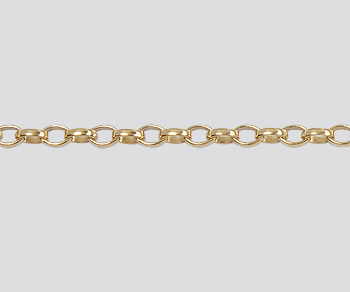 Gold Filled Oval Rolo Chain 2.6x1.8mm - 10 Feet