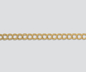 Gold Filled Parallel Curb Chain 5.3x4.4mm - 10 Feet